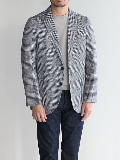 CIRCOLO 1901チルコロ 1901 グレンチェック柄ジャケット NAVY.C CIRCOLO 1901チルコロ 1901 グレンチェック柄ジャケット NAVY.C