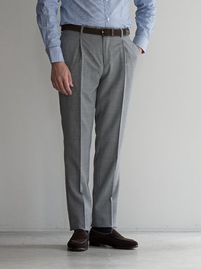 LINEA PANTALONI<br>リネアパンタローニ ワンタック ウールスラックス ISMP-68-1B 【全2色】
