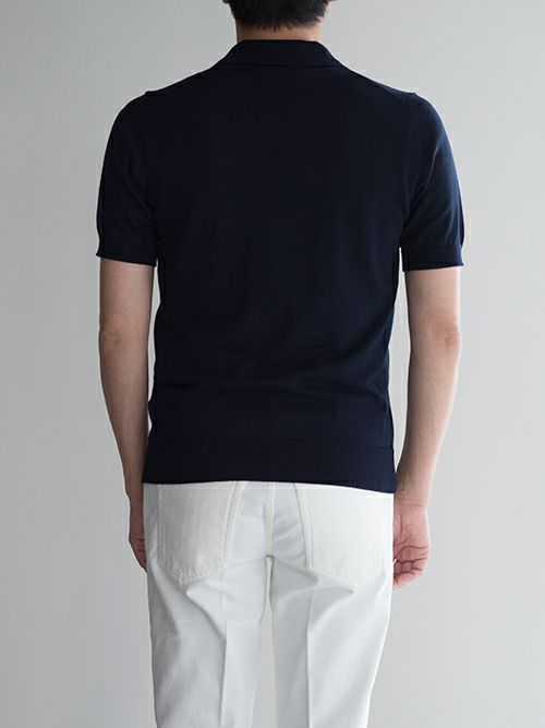 MORGANO モルガーノ ニットポロ ブラック 黒 MORGANO（モルガーノ）の「MORGANO × BEAMS F / 別注 ニット