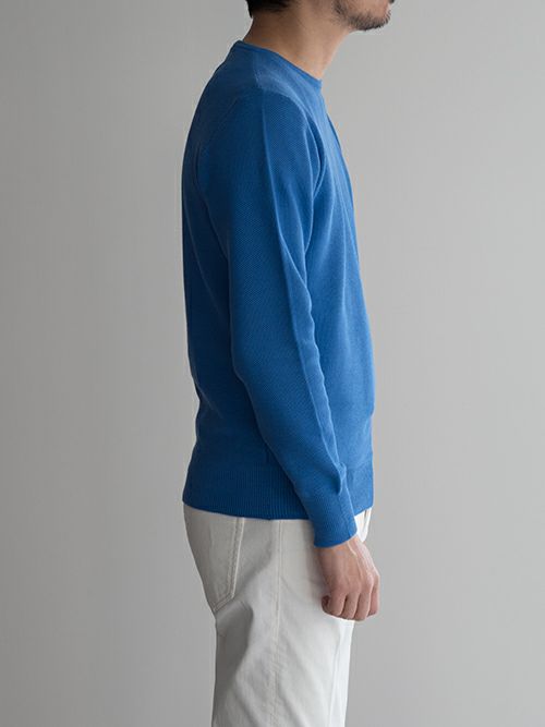 MORGANO / リネンコットン ボーダー クルーネック ニット　サイズ46 morgano- モルガーノ | 通販 BEKKU HOMME