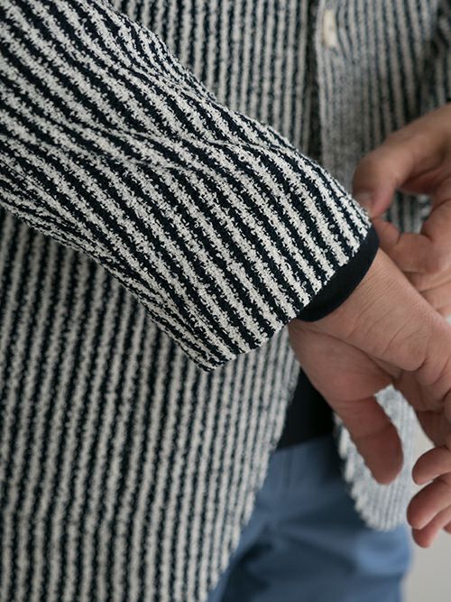 CIRCOLO 1901 チルコロ 1901 ストライプ柄ジャケット NAVY.S | ITAL