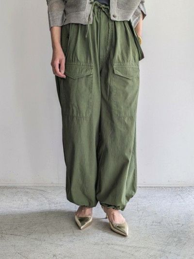 TICCAティッカ フラワーベロアパンツ KHAKI | ITAL STYLE WEAR