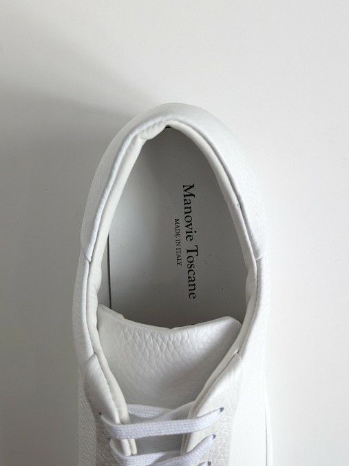Manovie Toscaneマノヴィエトスカーネ レザースニーカー BAROLO WHITE
