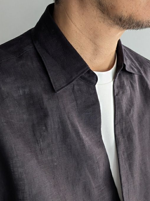 【美品】コロニークロージング イタリア・アルビニ社リネン生地 スキッパーシャツ SALE】COLONY CLOTHINGコロニークロージング スキッパーリネン