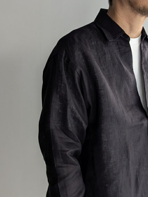 【美品】コロニークロージング イタリア・アルビニ社リネン生地 スキッパーシャツ SALE】COLONY CLOTHINGコロニークロージング スキッパーリネン