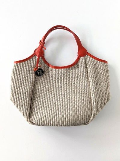 オルセット ORSETTO ORO レザー巾着バッグ （brown