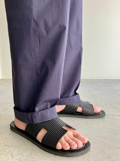The Sandals Factoryサンダルファクトリー レザーサンダル BLACK