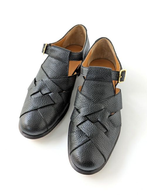 polpetta ポルペッタ グルカサンダル AMALFI-B BLACK | ITAL