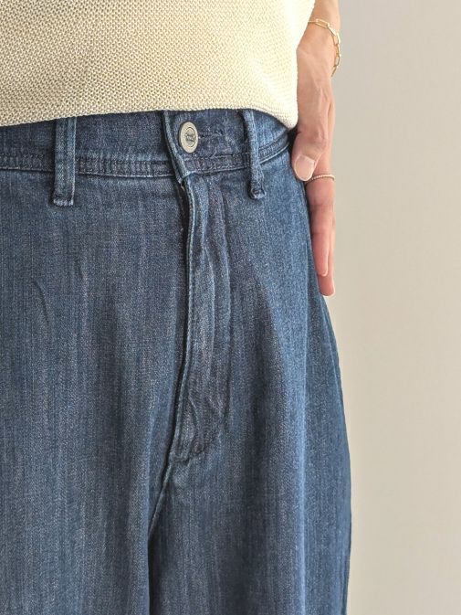 YANUKヤヌーク パンツ Relaxワイドストレート LILITH IND(NAVY) | ITAL