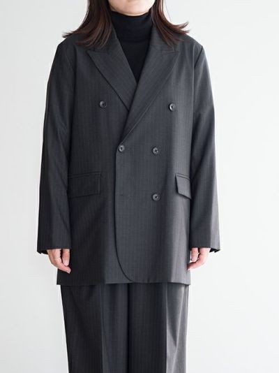 kaeneカエン ノーカラージャケット BLACK | ITAL STYLE WEAR