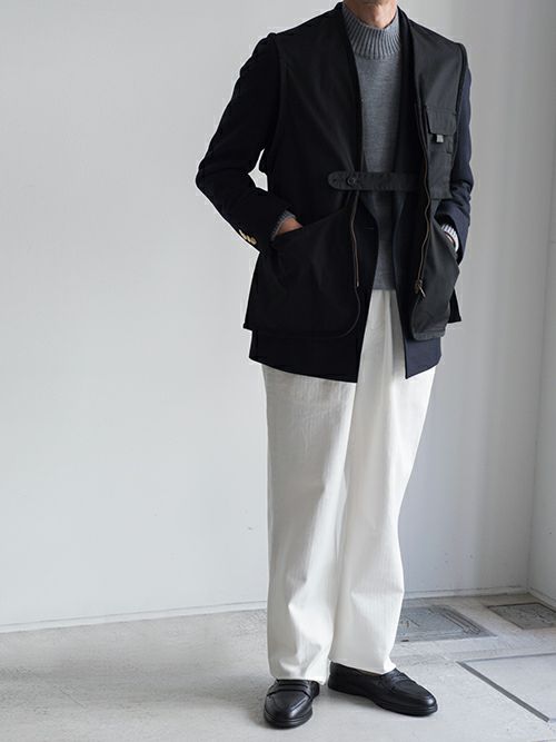 KENNETH FIELD ケネスフィールド GURKA Ⅲ TROUSER HERRINGBORN WHITE KENNETH FIELD ケネスフィールド GURKA Ⅲ TROUSER HERRINGBORN WHITE