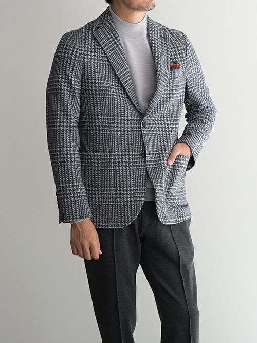 CIRCOLO 1901チルコロ 1901 グレンチェック柄ジャージージャケット