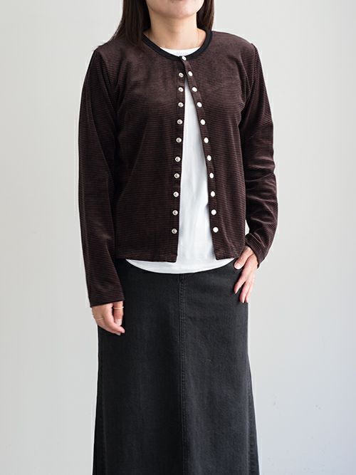 SALE】LE MELANGE ル メランジュ ベロアカーディガン 【全2色】 | ITAL