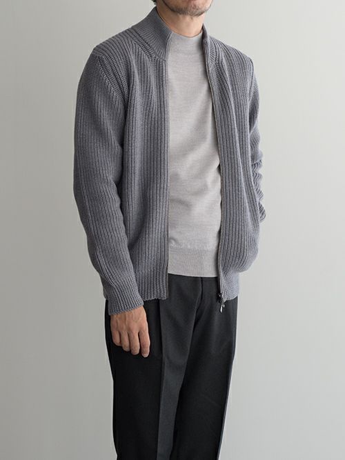 新品タグ付き ドルモア ドライバーズニットジャケット　カシミア DRUMOHR（ドルモア） ドライバーズニット/ダブルジップ/スーパー