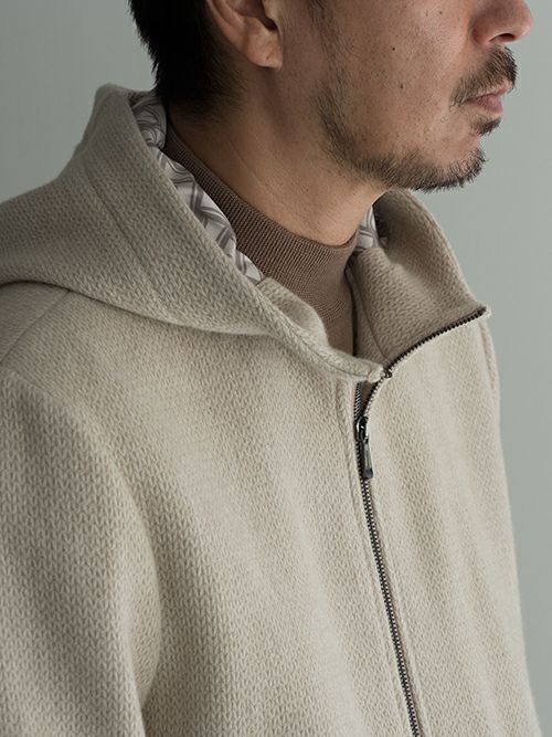 Drumohrドルモア ニットブルゾン BEIGE | ITAL STYLE WEAR