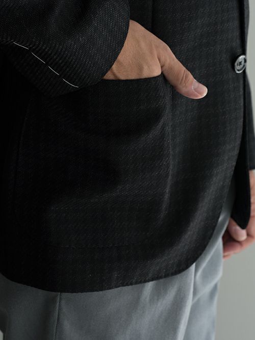 LARDINI ハウンドトゥース ウールベスト 46 別注パブリック ウール