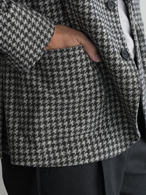 CIRCOLO 1901 チルコロ 1901 ハウンドトゥース柄 ジャージージャケット