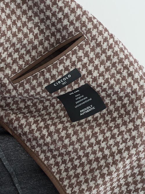 Circolo 1901 ハウンドトゥース ジャージージャケット 千鳥格子 Circolo 1901 ハウンドトゥース ジャージージャケット 千鳥格子