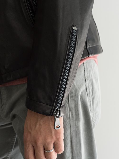 Garret ギャレット シングルライダース BLACK | ITAL STYLE WEAR