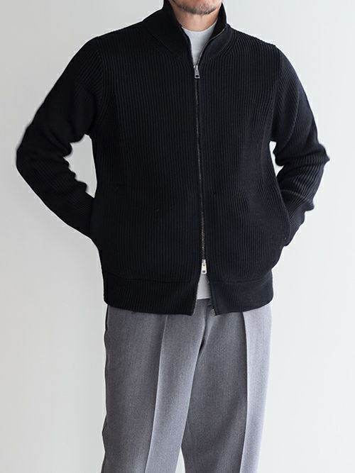 roberto collina ロベルトコリーナ ドライバーズニット BLACK | ITAL