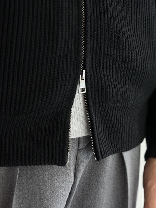 roberto collina ロベルトコリーナ ドライバーズニット BLACK | ITAL