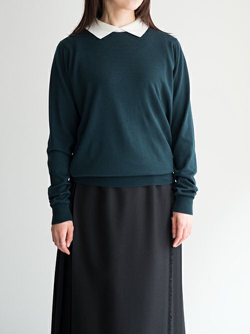 JOHN SMEDLEY ジョン スメドレー バイカラークレリックニット【全2色