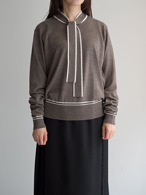 JOHN SMEDLEYジョン スメドレー バイカラークレリックニット【全2色