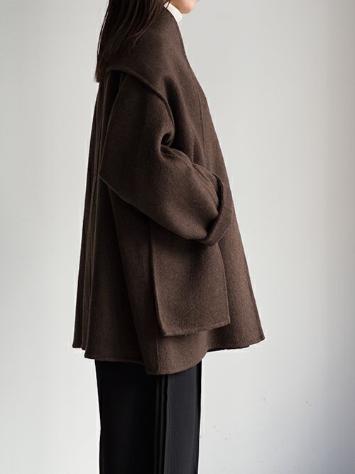 HERENCIA ヘレンチア スカーフ付きウールコート 【全2色】 | ITAL