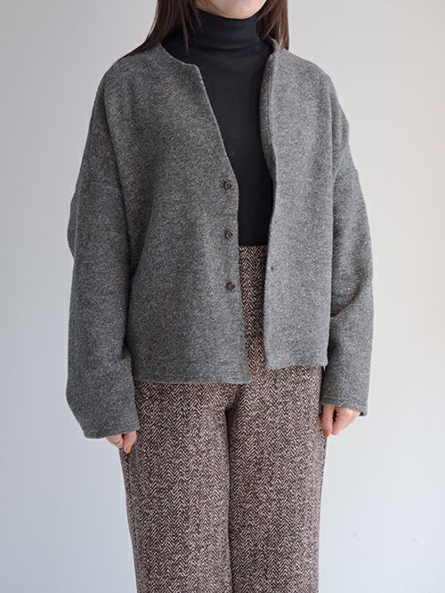 LE MELANGE ル メランジュ スライバーニット ラメカーディガン 【全2色