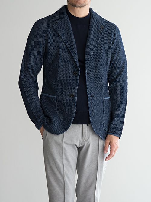 LARDINI ラルディーニ コットンニットジャケット 【全2色】 | ITAL