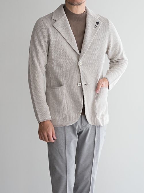 LARDINI ラルディーニ コットンニットジャケット 【全2色】 | ITAL